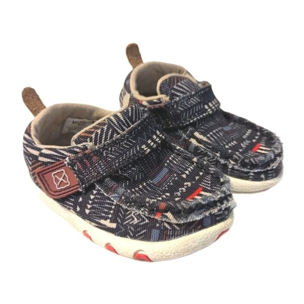 Twisted X ICA0020 Infant Kicks Multi Color Geometric Fabric Leather Shoes 5M